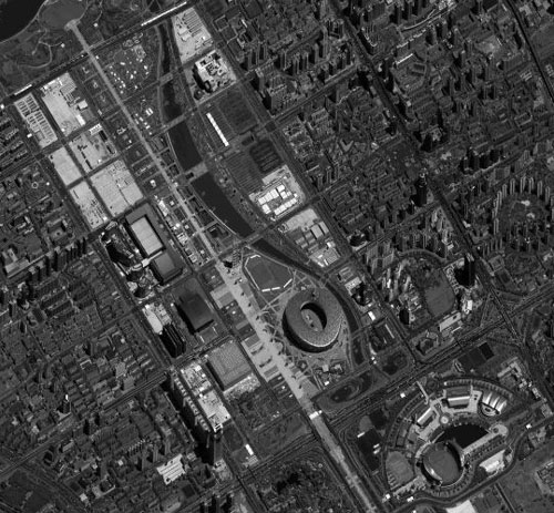 satelite image Beijing 2008