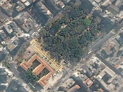 Praça da República - imagem Google Earth