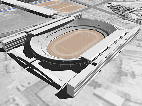 stadium design by Paulo Mendes da Rocha / MMBB