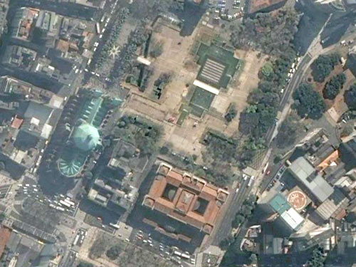 Praça da Sé - imagem Google Earth